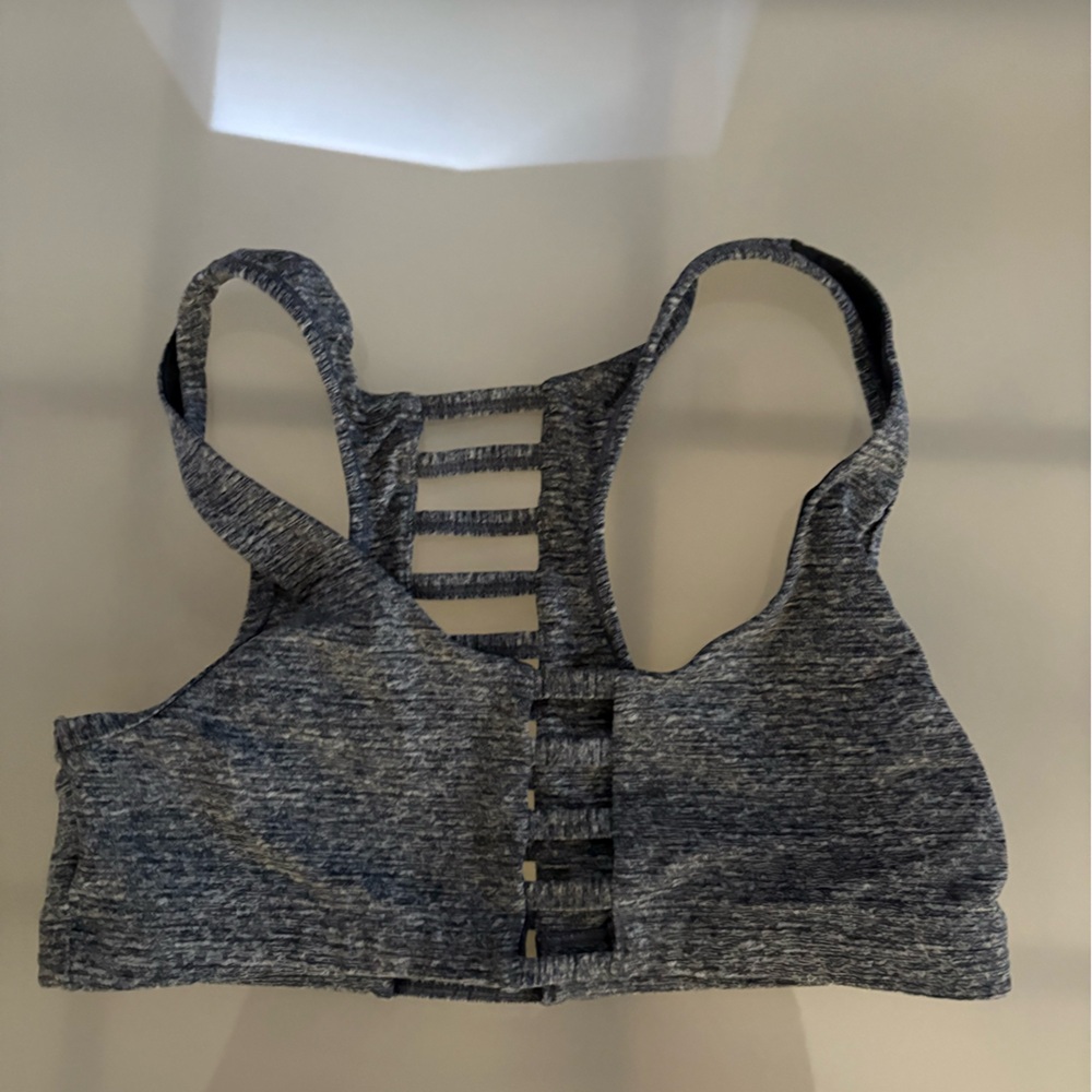 PINK Victoria's Secret Kids Heathered Gray Sports Bra